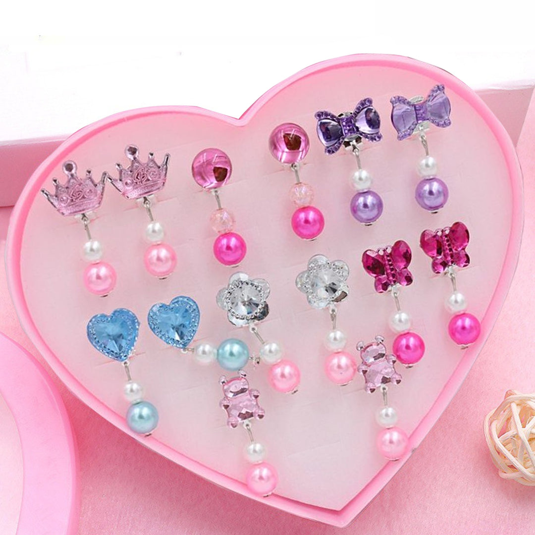 7Pairs/Box Faux Pearls Earrings Jewelry Accessories Image 4