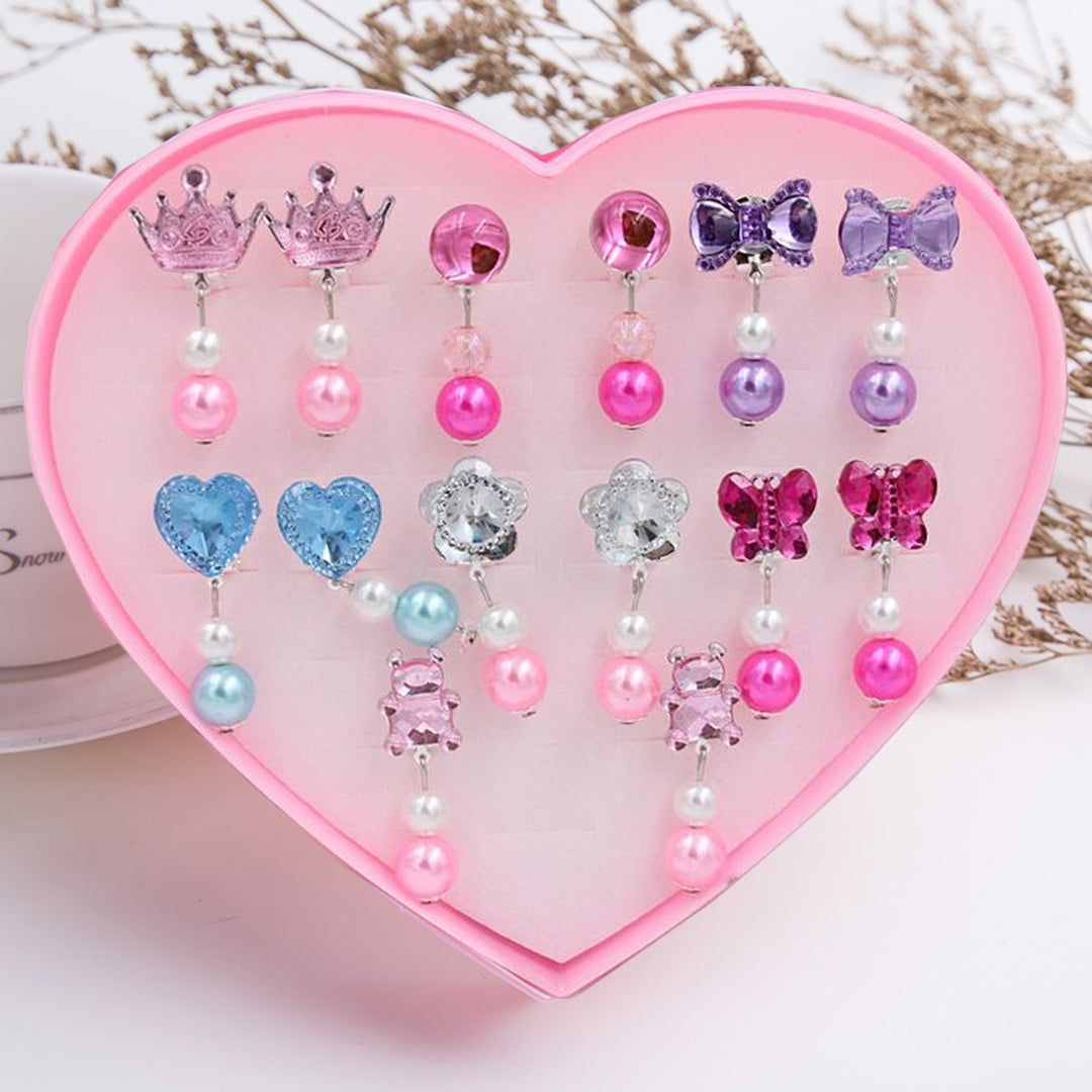 7Pairs/Box Faux Pearls Earrings Jewelry Accessories Image 7