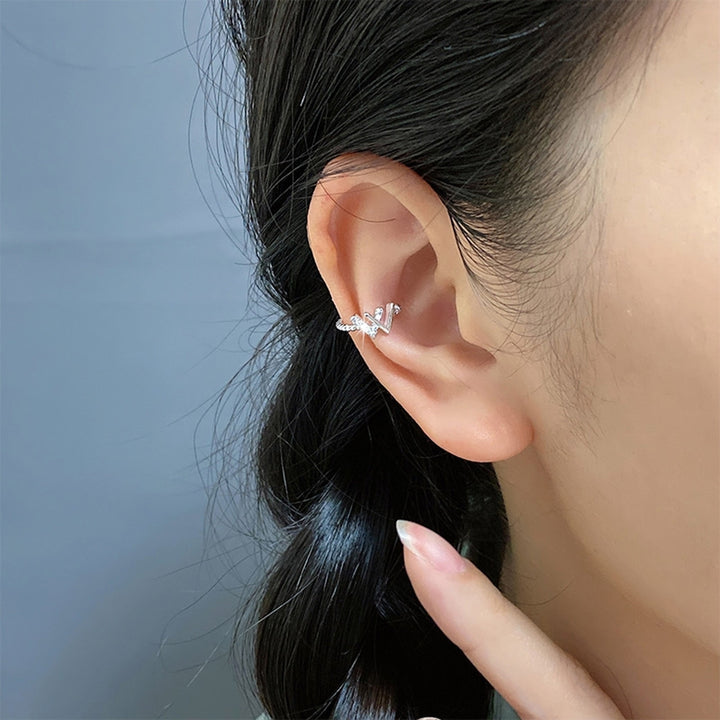 1Pc Ear Cuff Non-Piercing Huggie Earring for Daily Image 1