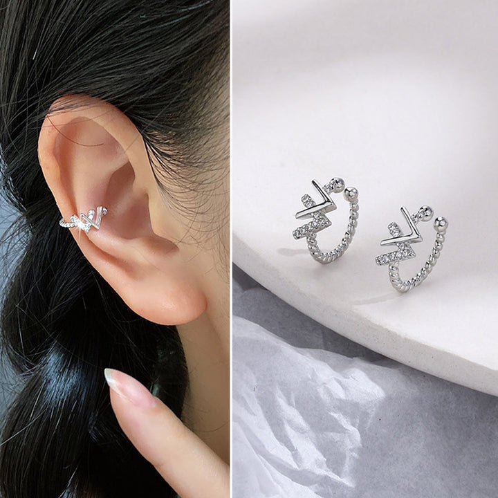 1Pc Ear Cuff Non-Piercing Huggie Earring for Daily Image 2