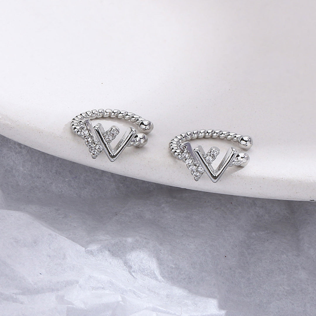 1Pc Ear Cuff Non-Piercing Huggie Earring for Daily Image 4