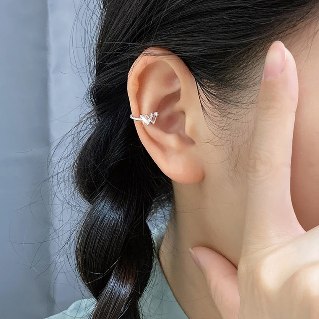 1Pc Ear Cuff Non-Piercing Huggie Earring for Daily Image 7