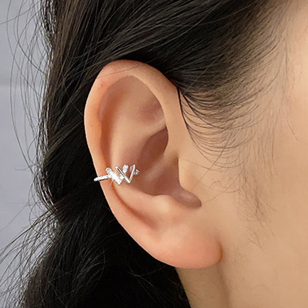 1Pc Ear Cuff Non-Piercing Huggie Earring for Daily Image 10