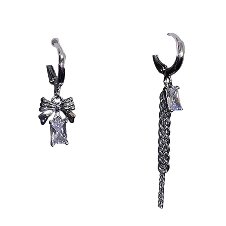 1 Set Women Earrings Sweet Cool Gothic Multi-styles Elegant Gift Alloy Love Heart Shaped Hoop Dangle Stud Earrings Kit Image 7