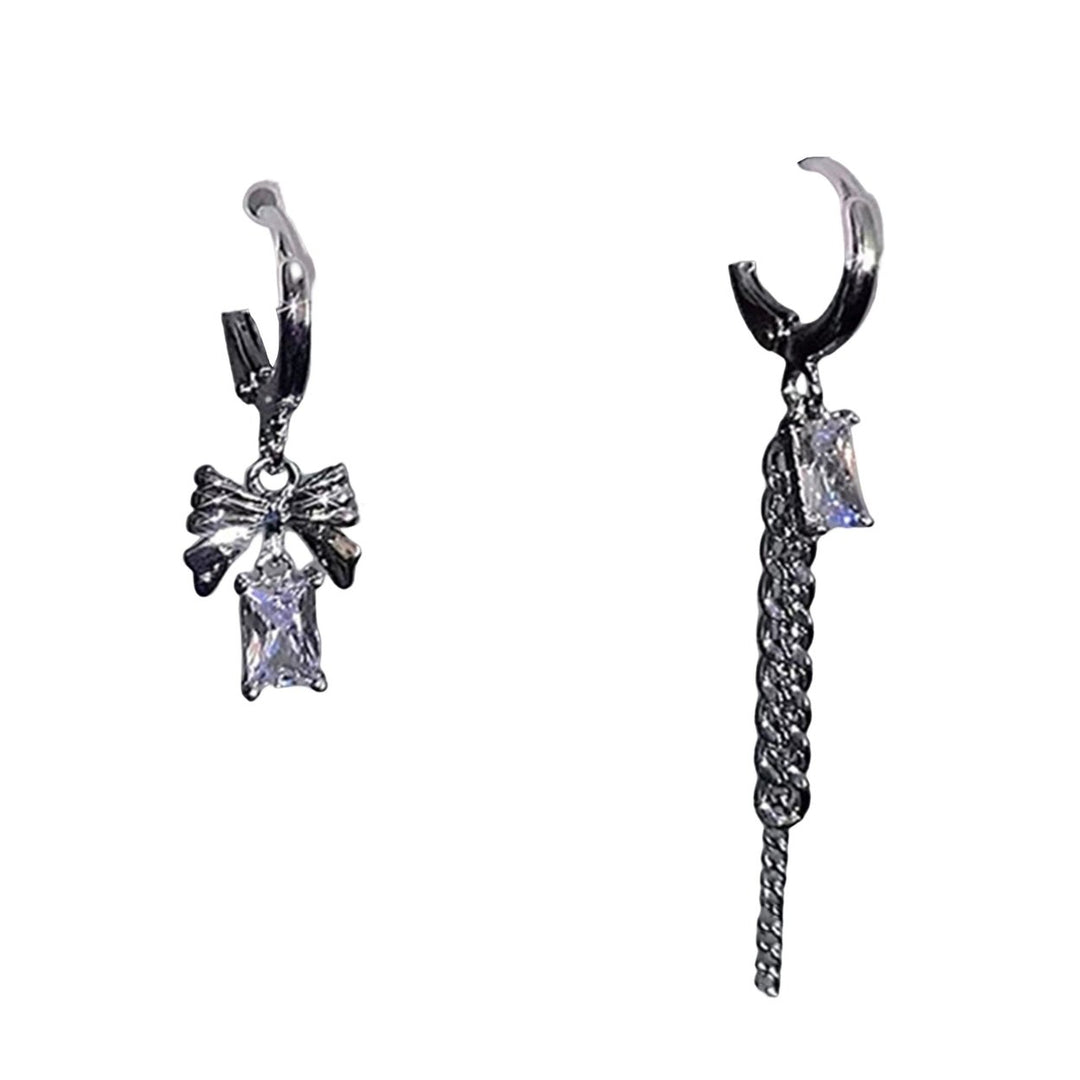 1 Set Women Earrings Sweet Cool Gothic Multi-styles Elegant Gift Alloy Love Heart Shaped Hoop Dangle Stud Earrings Kit Image 1