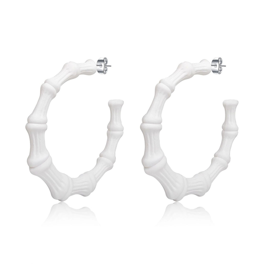 1 Pair Hoop Earrings Geometric Earrings for Daily Life Image 3