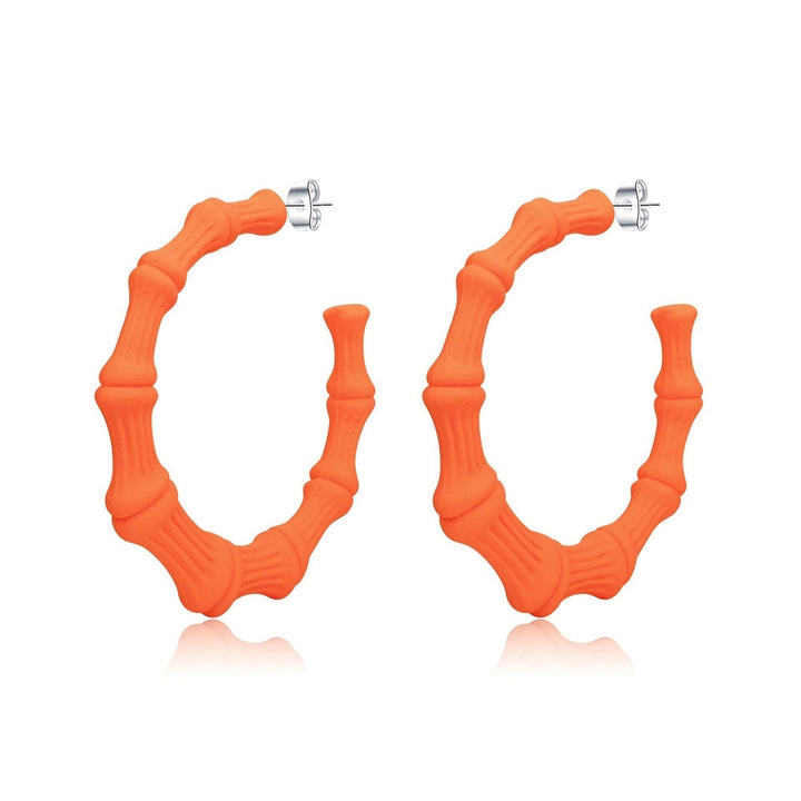1 Pair Hoop Earrings Geometric Earrings for Daily Life Image 6
