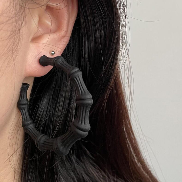 1 Pair Hoop Earrings Geometric Earrings for Daily Life Image 8