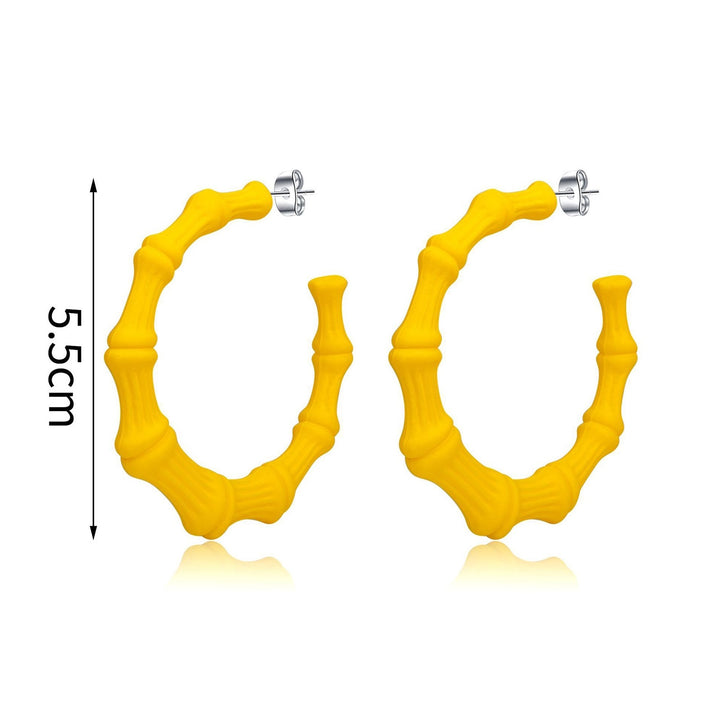 1 Pair Hoop Earrings Geometric Earrings for Daily Life Image 11
