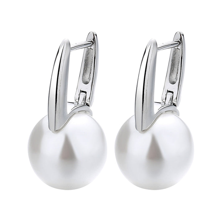 1 Pair Women Earrings Elegant Minimalist Retro Noble Gift Small High Gloss Faux Pearl Girls Earrings Jewelry Accessories Image 4