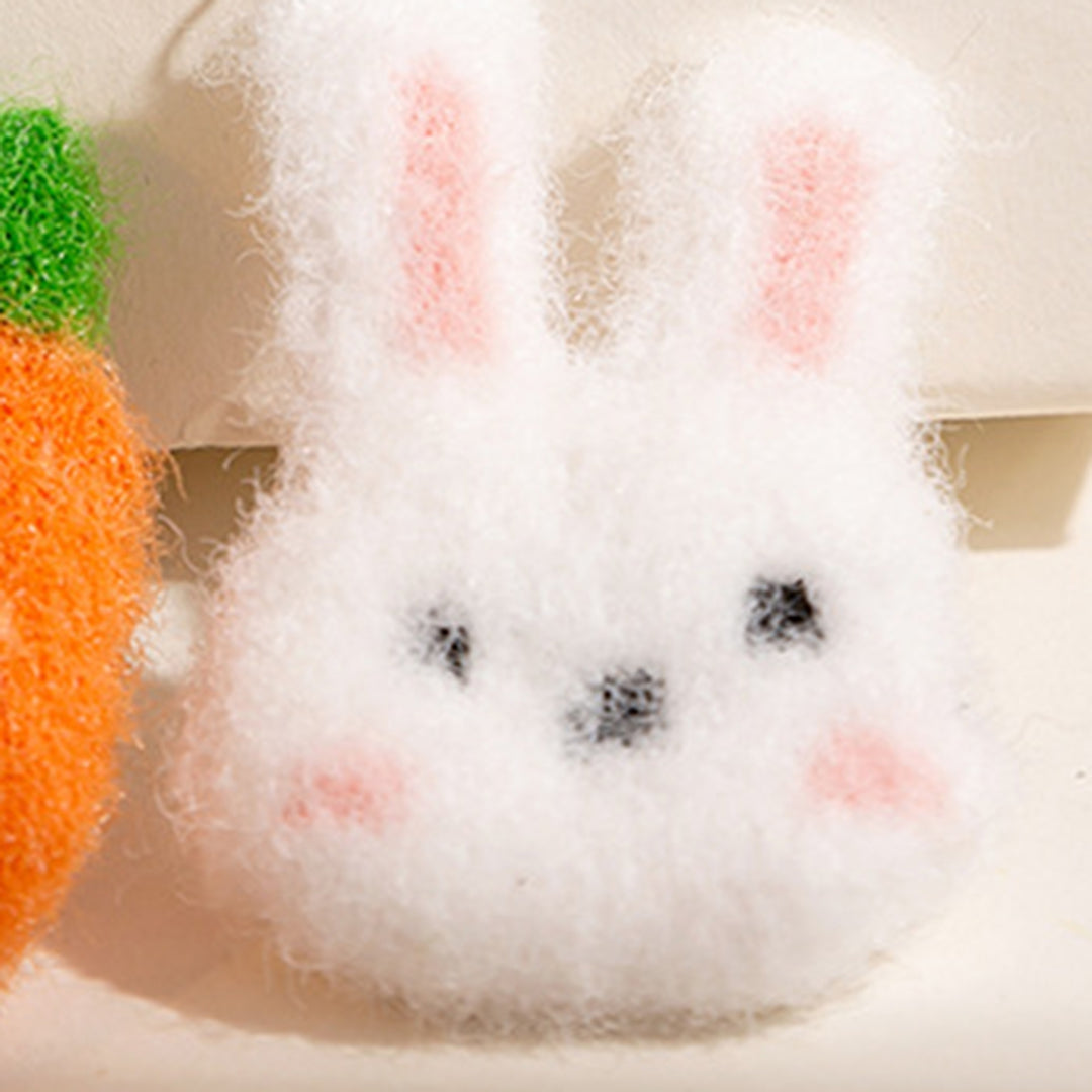 1 Pair Pendant Earrings Sweet Asymmetric Funny Winter Autumn Cute Rabbit Carrot Hook Earrings Jewelry Accessory Image 9
