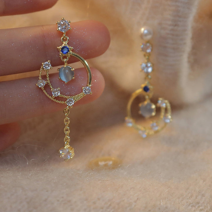 1 Pair Women Earrings Shiny Drop Earrings Jewelry Gift Image 4