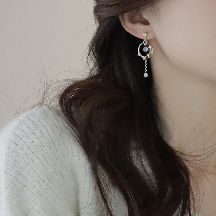 1 Pair Women Earrings Shiny Drop Earrings Jewelry Gift Image 7