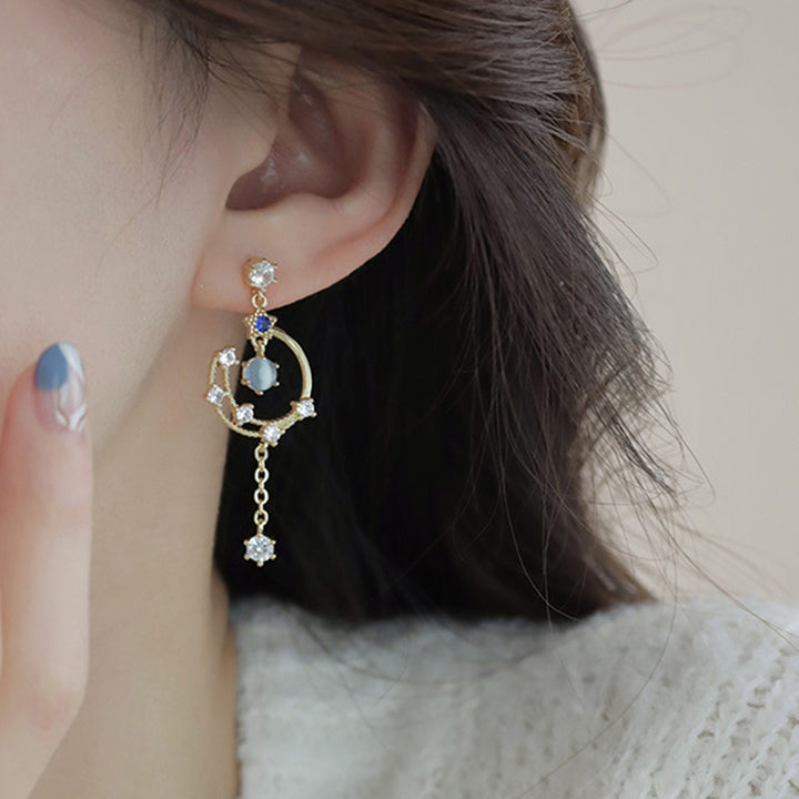 1 Pair Women Earrings Shiny Drop Earrings Jewelry Gift Image 8