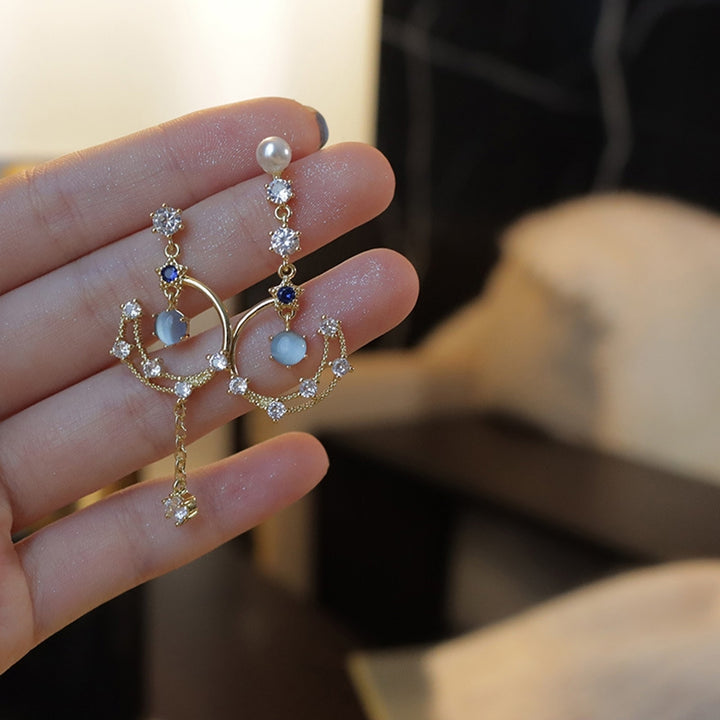 1 Pair Women Earrings Shiny Drop Earrings Jewelry Gift Image 11