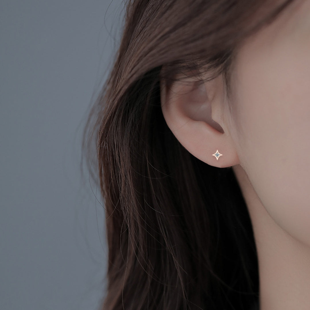1 Pair Women Ear Star Earrings Popular Accessories Image 2