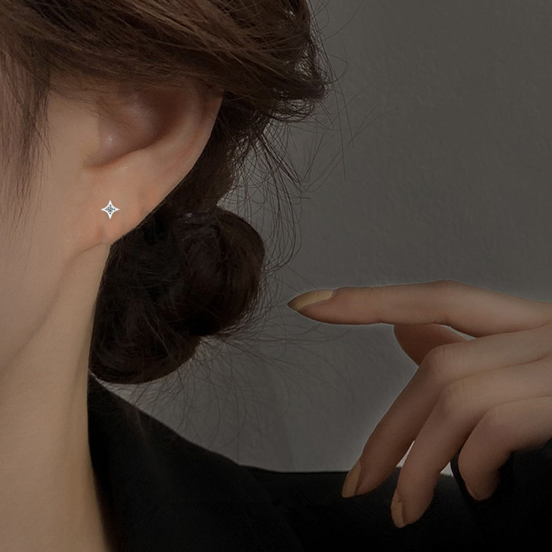 1 Pair Women Ear Star Earrings Popular Accessories Image 4