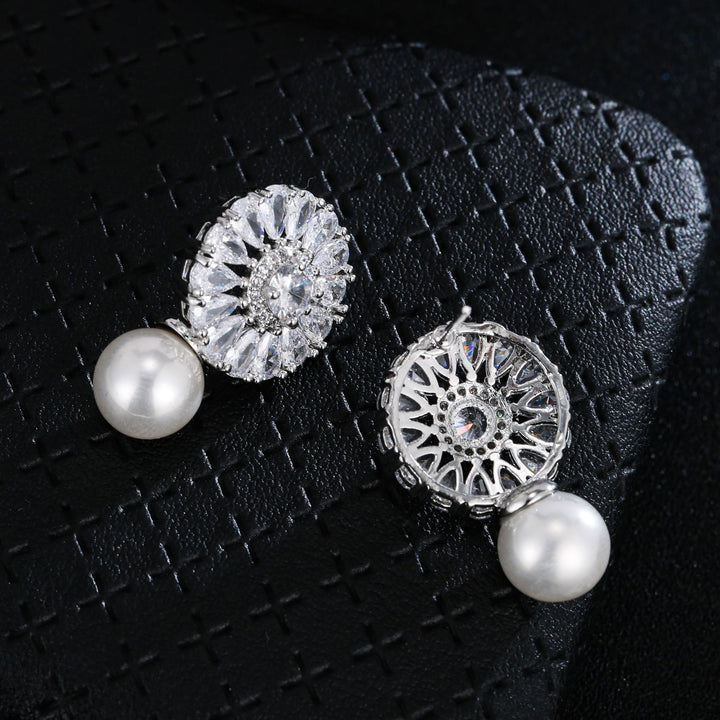1 Pair Drop Earrings Pearl Earrings Engagement Jewelry Image 4