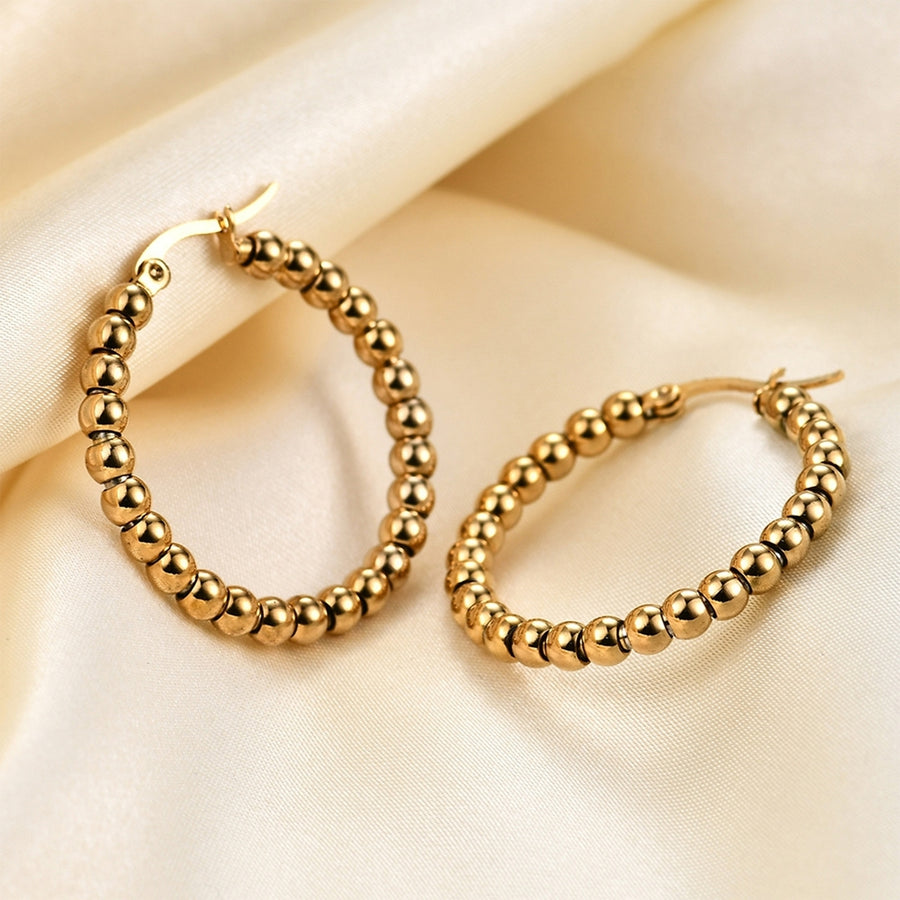 1 Pair Circle Earrings Earrings Costume Accessories Image 1