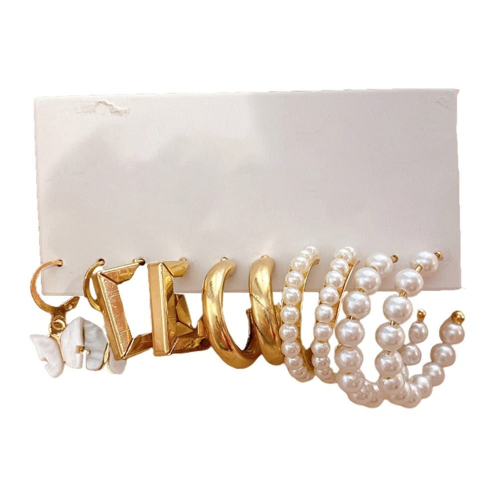 5 Pairs Women Earrings Earrings Jewelry Accessories Image 2