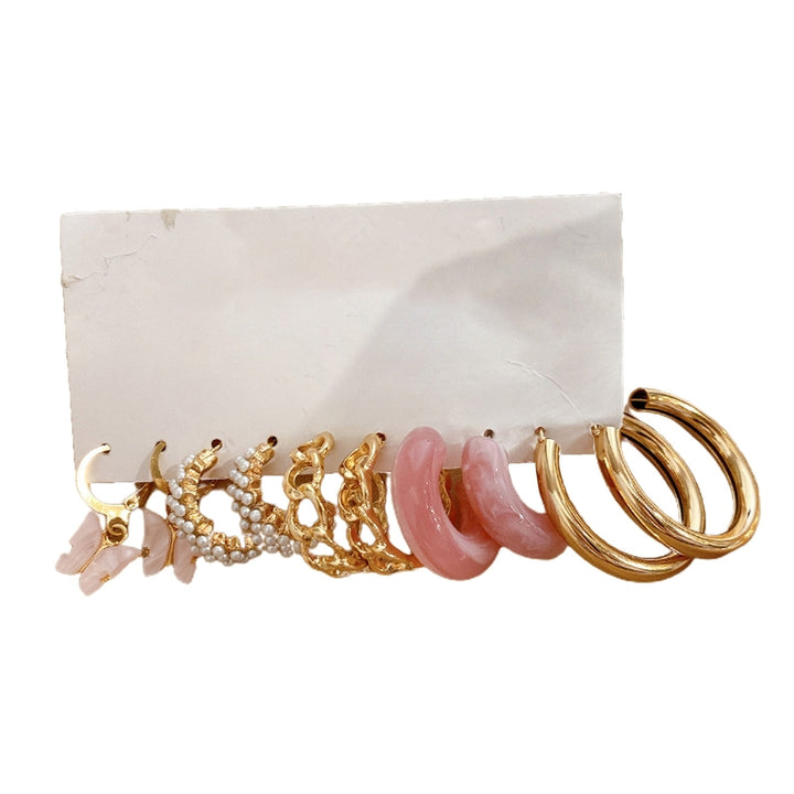 5 Pairs Women Earrings Earrings Jewelry Accessories Image 3