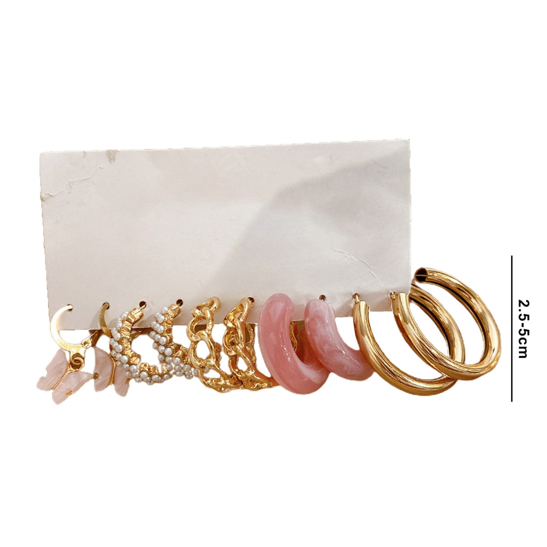5 Pairs Women Earrings Earrings Jewelry Accessories Image 9