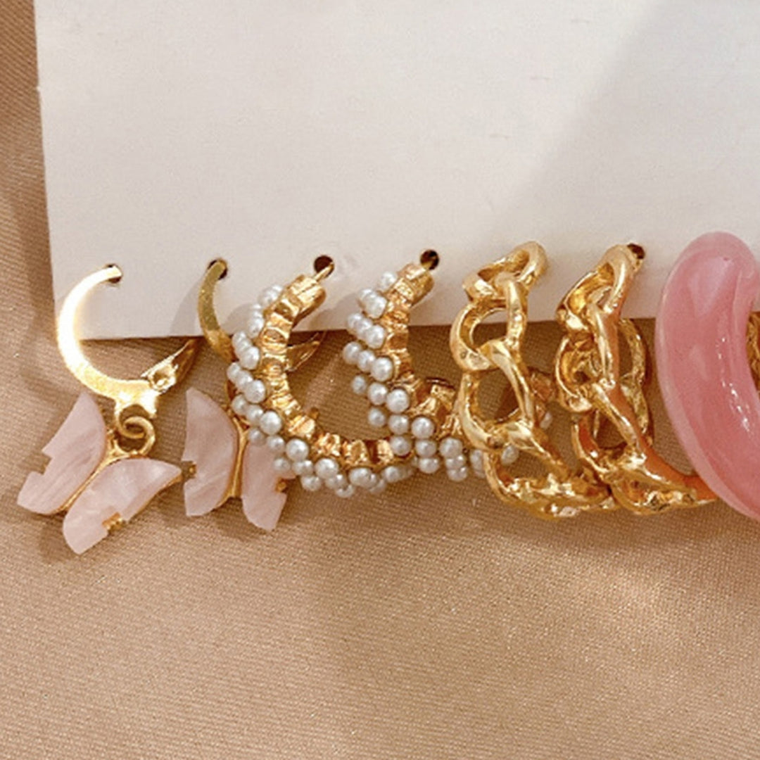 5 Pairs Women Earrings Earrings Jewelry Accessories Image 12