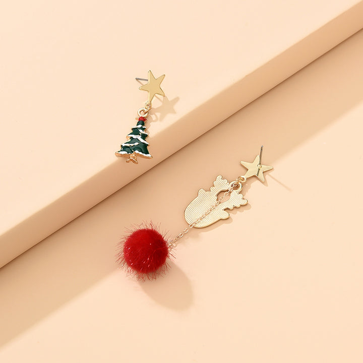 8Pcs Christmas Earrings Lovely Earrings Party Jewelry Image 3