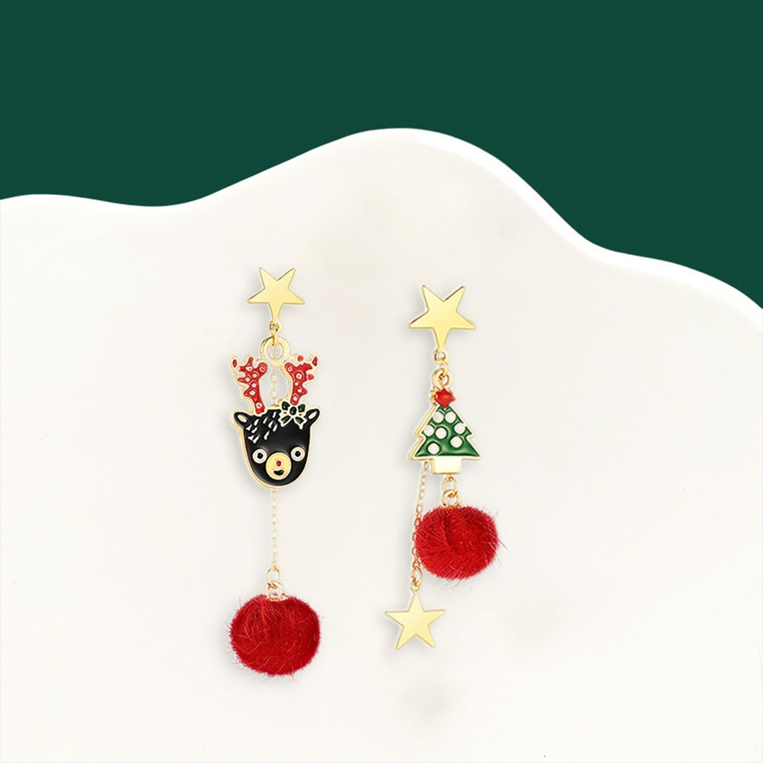 8Pcs Christmas Earrings Lovely Earrings Party Jewelry Image 9