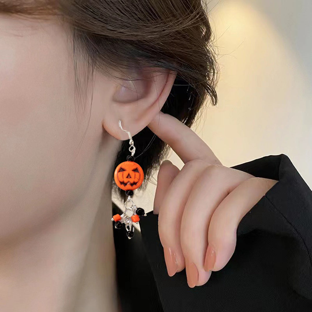 1 Pair Hook Earrings Pumpkin Party Dangle Earrings Image 4