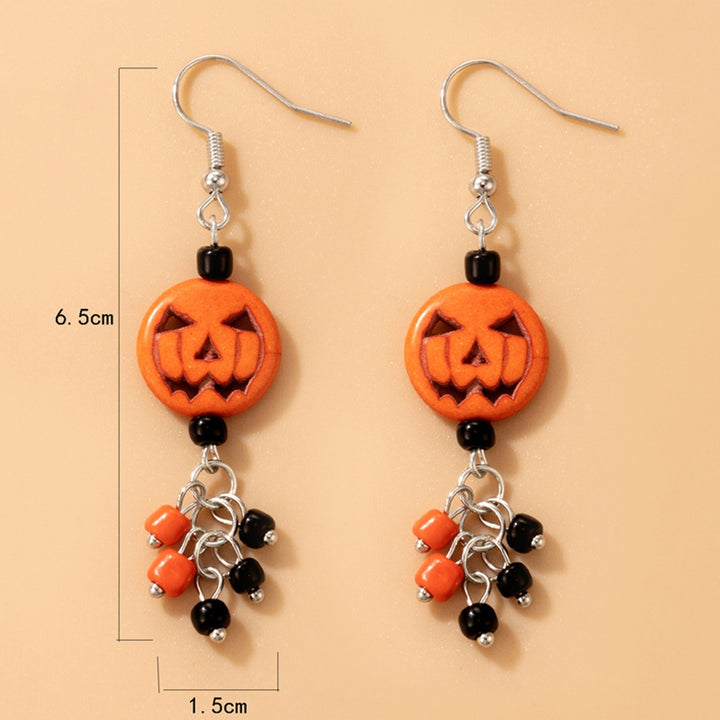 1 Pair Hook Earrings Pumpkin Party Dangle Earrings Image 6