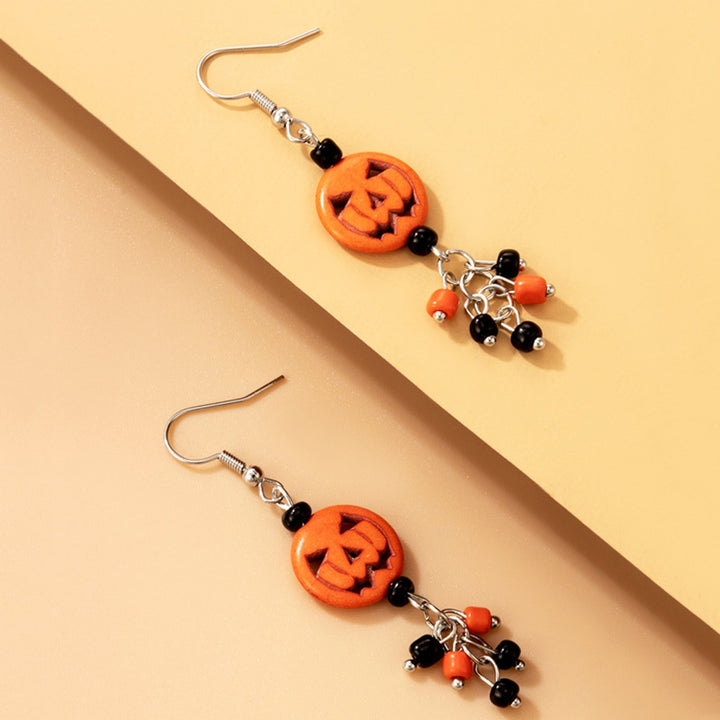 1 Pair Hook Earrings Pumpkin Party Dangle Earrings Image 8