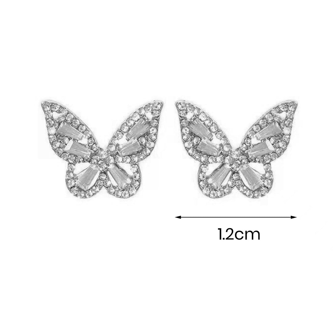1 Pair Ear Studs Butterfly Lady Prom Party Earrings Image 7