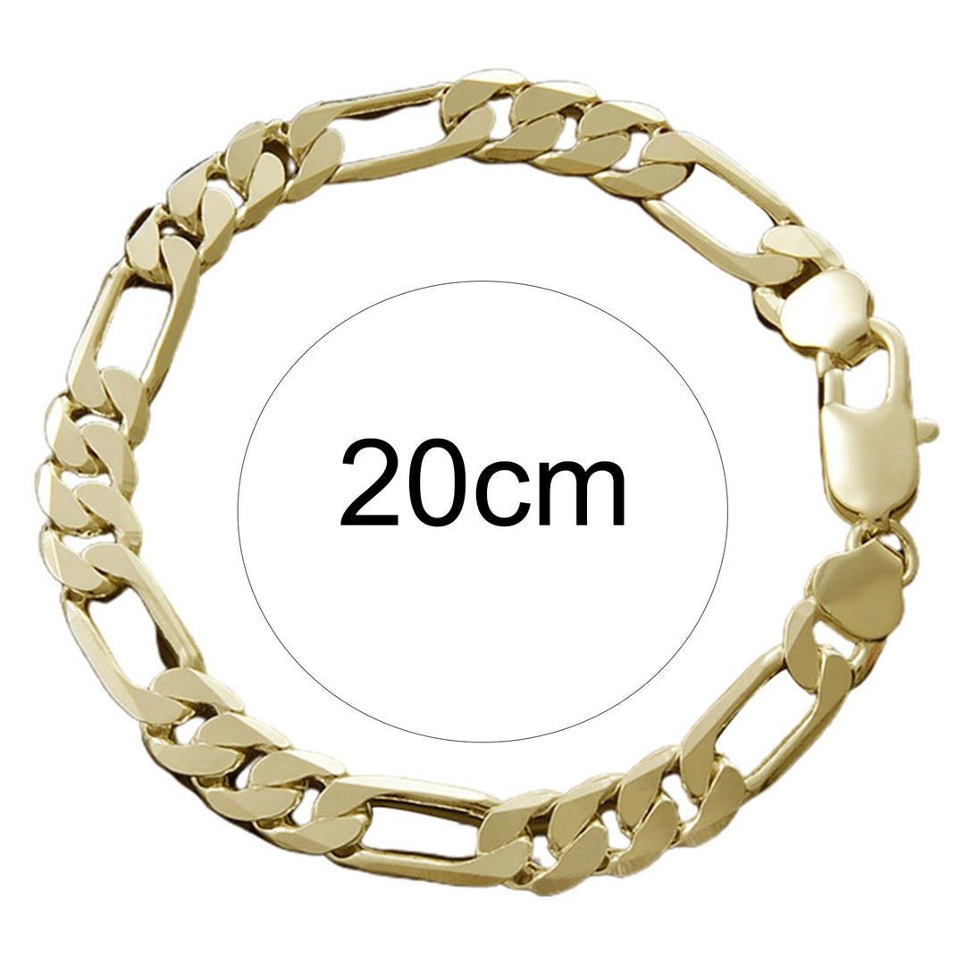 Men Bracelet Chain Hip Hop Jewelry Electroplating Bright Luster Bangle Birthday Gifts Image 6