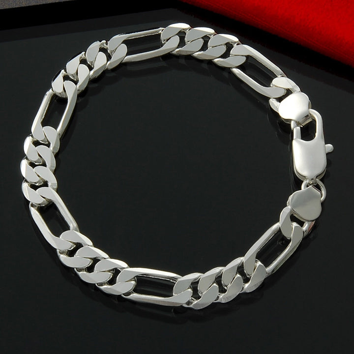 Men Bracelet Chain Hip Hop Jewelry Electroplating Bright Luster Bangle Birthday Gifts Image 7