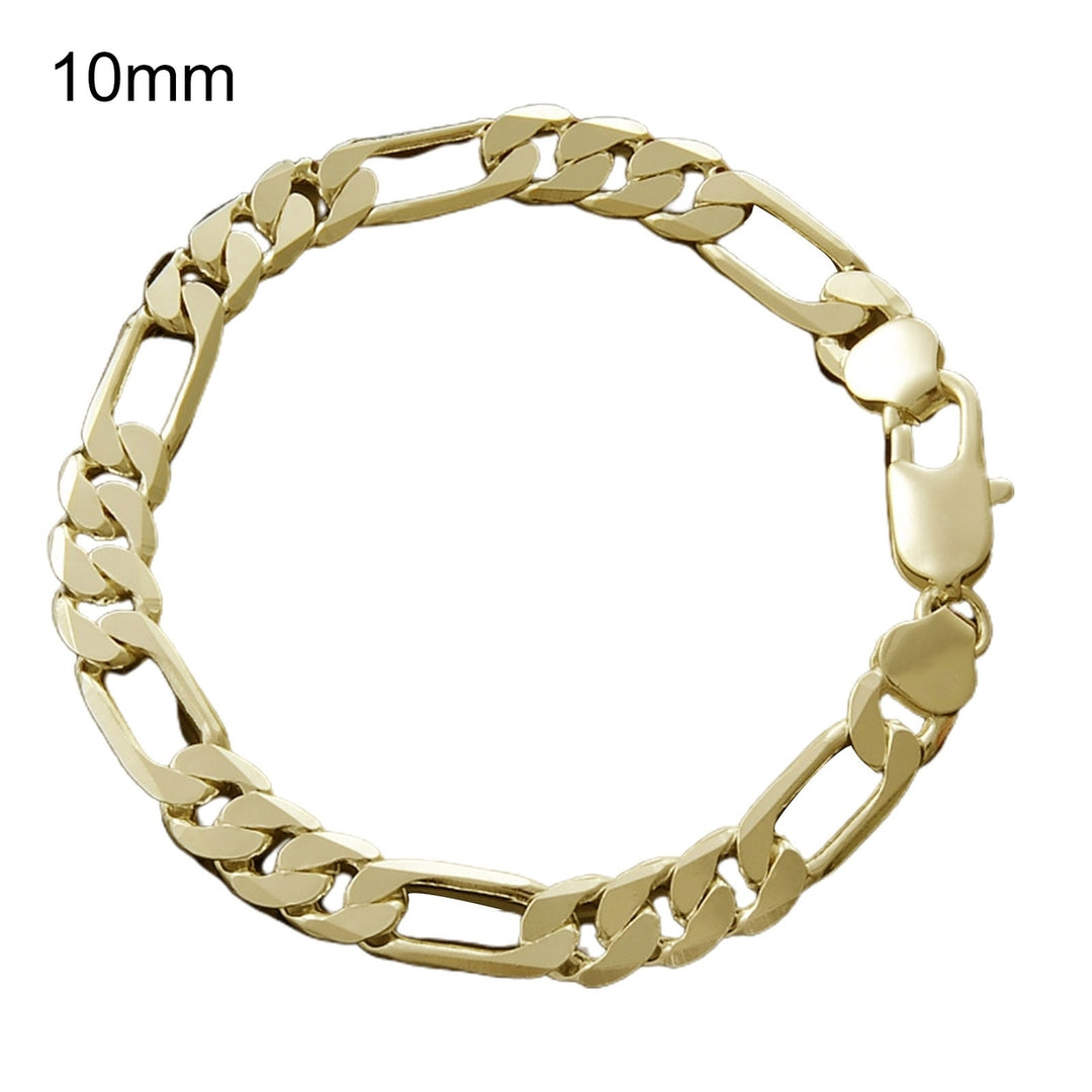 Men Bracelet Chain Hip Hop Jewelry Electroplating Bright Luster Bangle Birthday Gifts Image 12