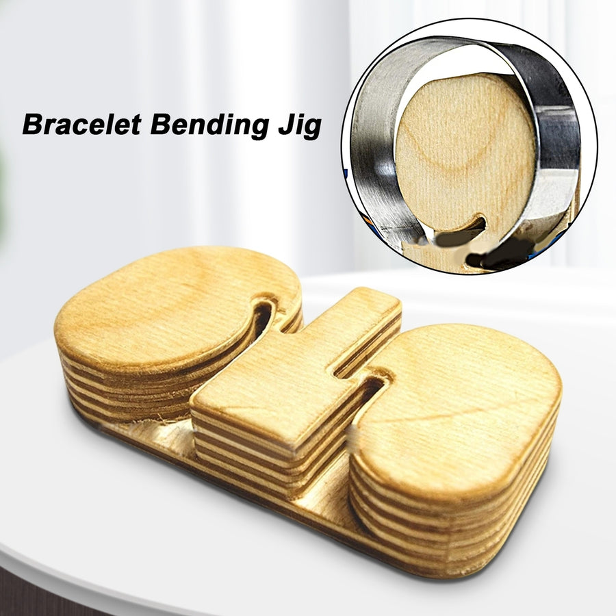 Bracelet Bender Handmade Labor-saving Wood Bangle Bender DIY Jewelry Making Supplies Birthday Gift Image 1