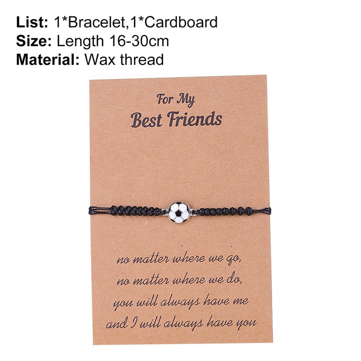 Friendship Bracelet Football Braided Cool Adjustable Ball Bracelet Jewelry Gifts Image 11