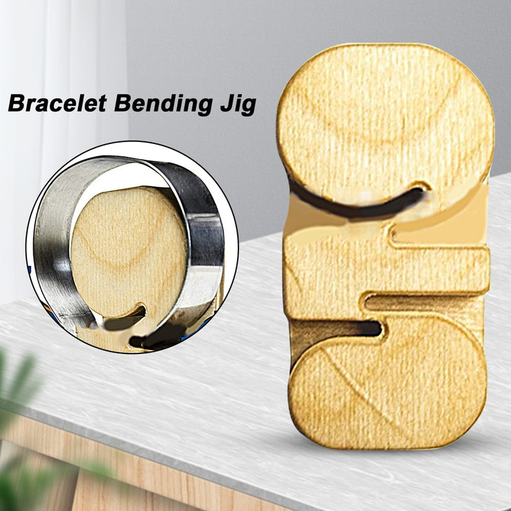 Bracelet Bender Handmade Labor-saving Wood Bangle Bender DIY Jewelry Making Supplies Birthday Gift Image 3