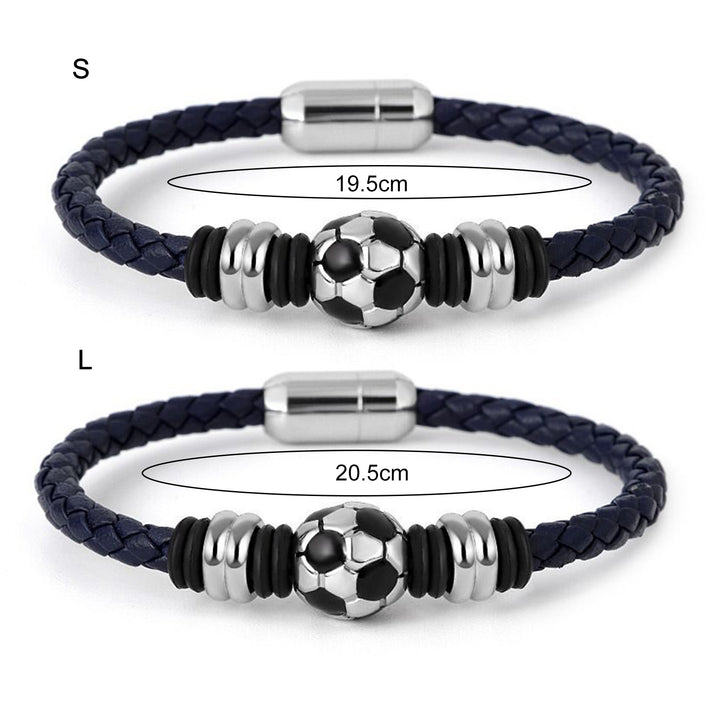 Charm Bracelet Minimalism Exquisite Details Buckle Closure Black Blue Rope Thread Football Bracelet Jewelry Accessory Image 6