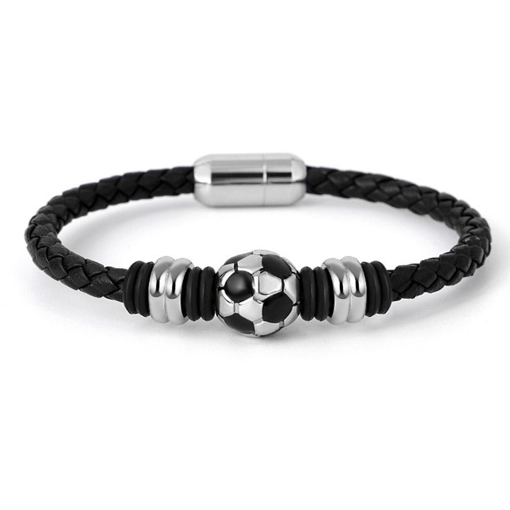 Charm Bracelet Minimalism Exquisite Details Buckle Closure Black Blue Rope Thread Football Bracelet Jewelry Accessory Image 12