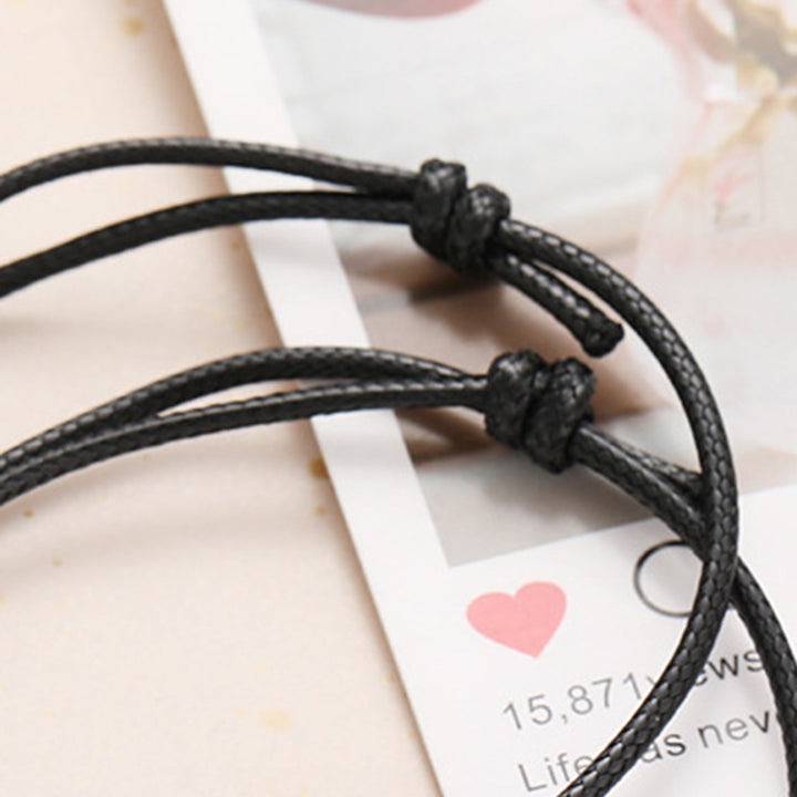1 Pair Couple Bracelets Magnetic Jewelry for Daily Life Image 10