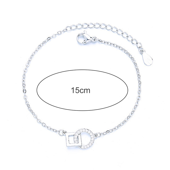 Women Bracelet Adjustable Shiny Hand Jewelry for Dating Image 6