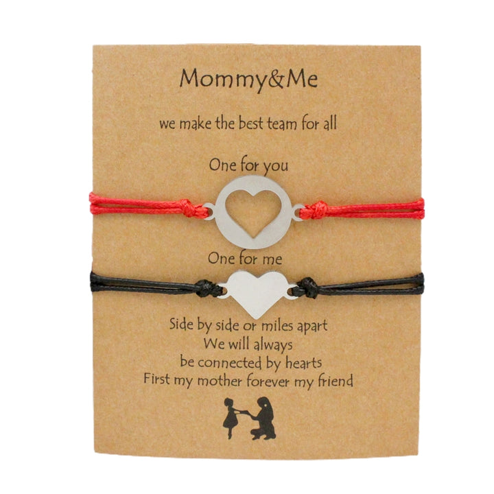 1 Pair Mother Daughter Bracelet Jewelry for Mothers Day Image 2