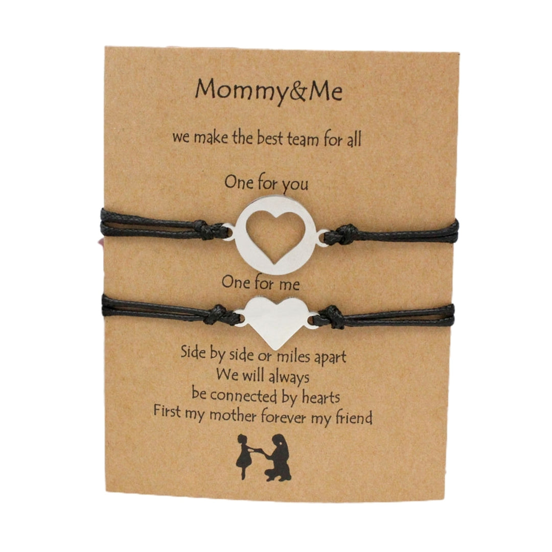1 Pair Mother Daughter Bracelet Jewelry for Mothers Day Image 3