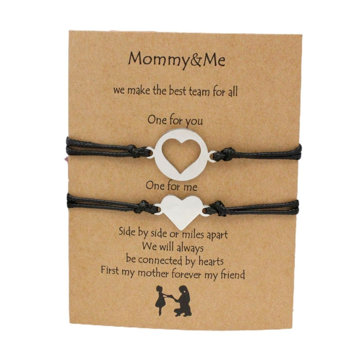 1 Pair Mother Daughter Bracelet Jewelry for Mothers Day Image 1