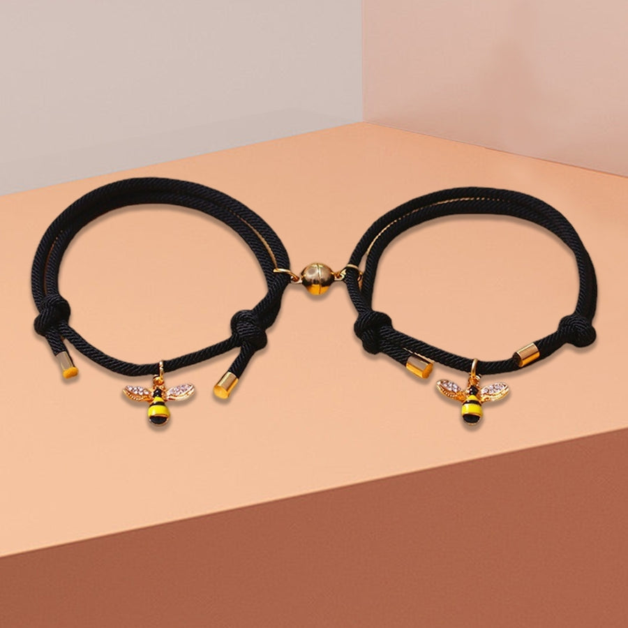 1 Pair Magnetic Bracelets Valentines Day Present Image 1