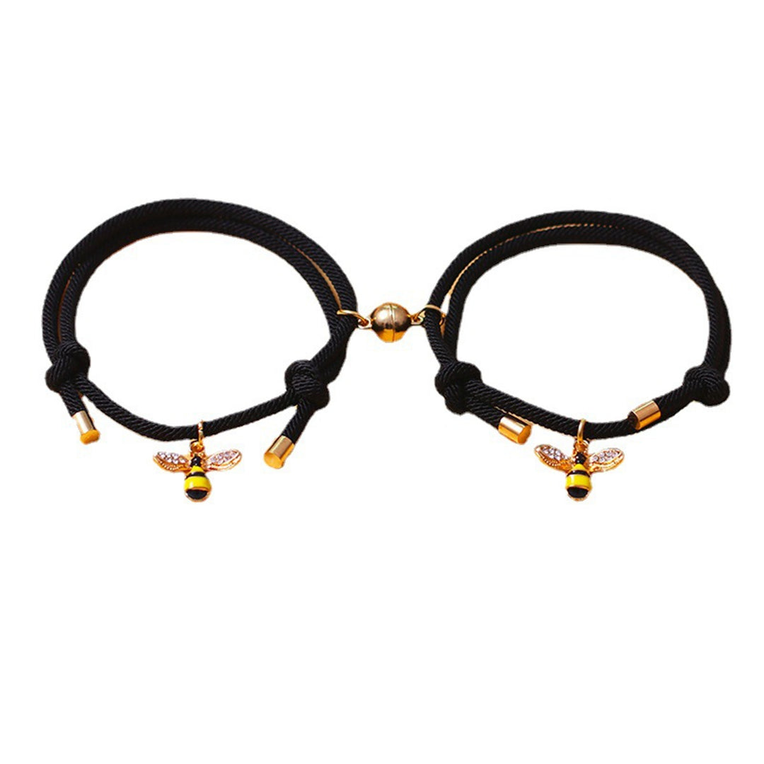 1 Pair Magnetic Bracelets Valentines Day Present Image 8