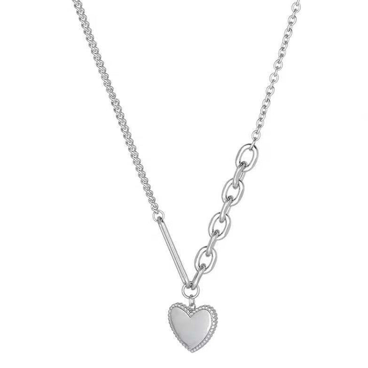 Chain Necklace Heart Pendant Necklace for Daily Life Image 4