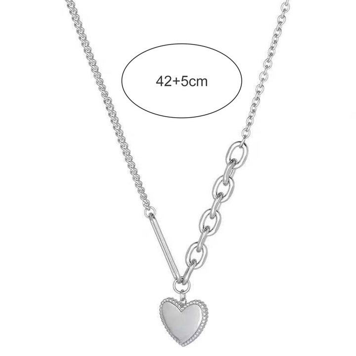 Chain Necklace Heart Pendant Necklace for Daily Life Image 6